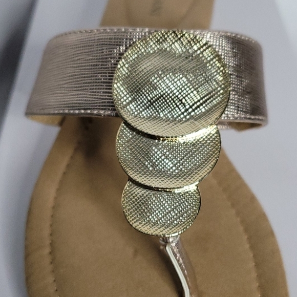 ALFANI rose gold embellished sandals - Picture 6 of 8